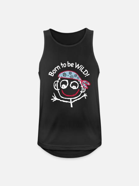 Pirate Headscarf Comic Graffiti Sea - Men's Breathable Tank Top - black