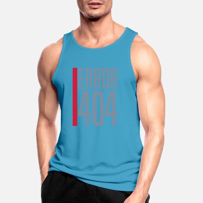 Fehler Code Error 404 Männer Tank Top atmungsaktiv