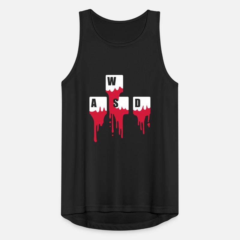 Computer Keyboard Keys WASD Men's Breathable Tank Top