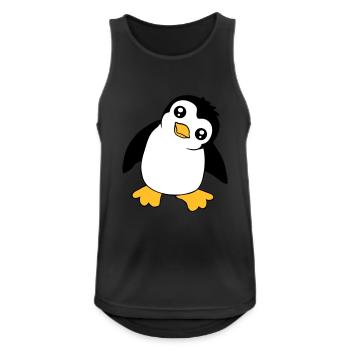 Pinguin Baby Süßer Kleiner Lustig Kind Vogel Liebe - Männer Tank Top atmungsaktiv - Schwarz - Vorne - Nick (188cm)