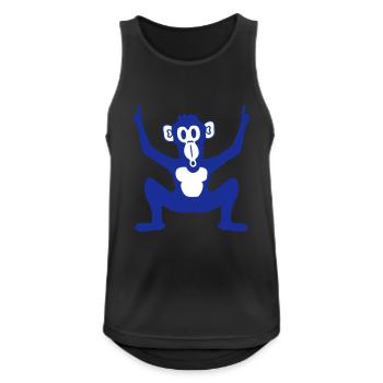 Lustiger Party Affe Hält Finger Hände Hoch Spaß DJ - Männer Tank Top atmungsaktiv - Schwarz - Vorne - Nick (188cm)