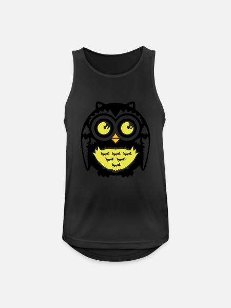 Owl - Men's Breathable Tank Top - black