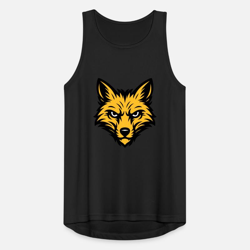 Fuchs Kopf Tier Männer Tank Top atmungsaktiv