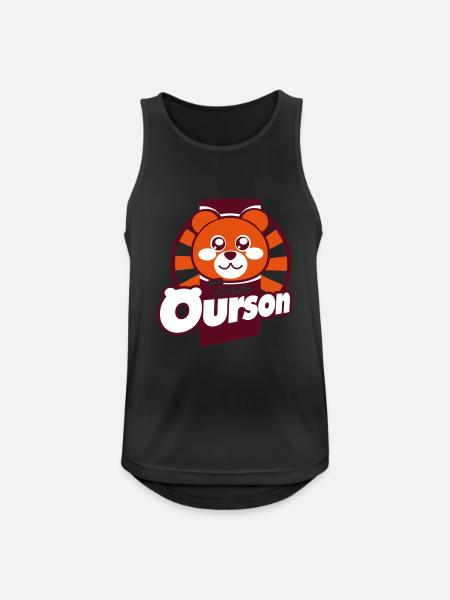 TeamOurson - Débardeur respirant Homme - noir