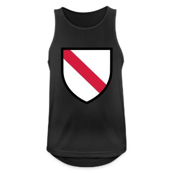 Blason Strasbourg (T) - Débardeur respirant Homme - noir - Devant - Nick (188cm)