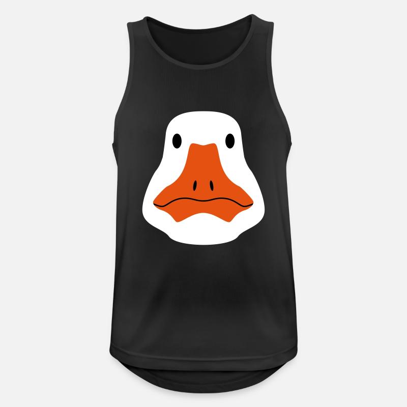 Gans / stilisiert - Männer Tank Top atmungsaktiv - Schwarz