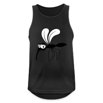 stechmuecke fliege insekt schmeissfliege blutsauge - Männer Tank Top atmungsaktiv - Schwarz - Vorne - Nick (188cm)