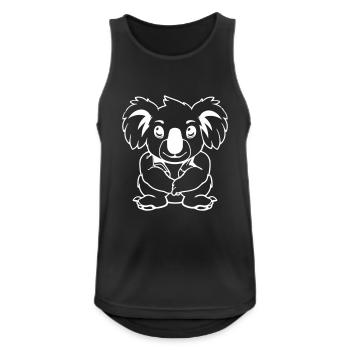 Koala Bear Comic - Men's Breathable Tank Top - black - Front - Nick (188cm)