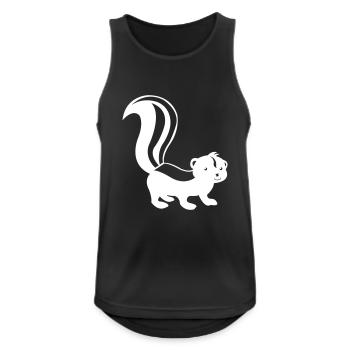 stinktier comic - Männer Tank Top atmungsaktiv - Schwarz - Vorne - Nick (188cm)