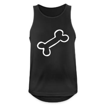 Knochen Hundeknochen Arzt Tierarzt Geschenk - Männer Tank Top atmungsaktiv - Schwarz - Vorne - Nick (188cm)