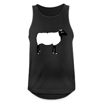 Sheep Sheep Heidschnucke Lamb Shepherd Lambs - Men's Breathable Tank Top - black - Front - Nick (188cm)
