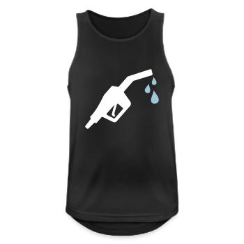 Tap gasoline - Men's Breathable Tank Top - black - Front - Nick (188cm)