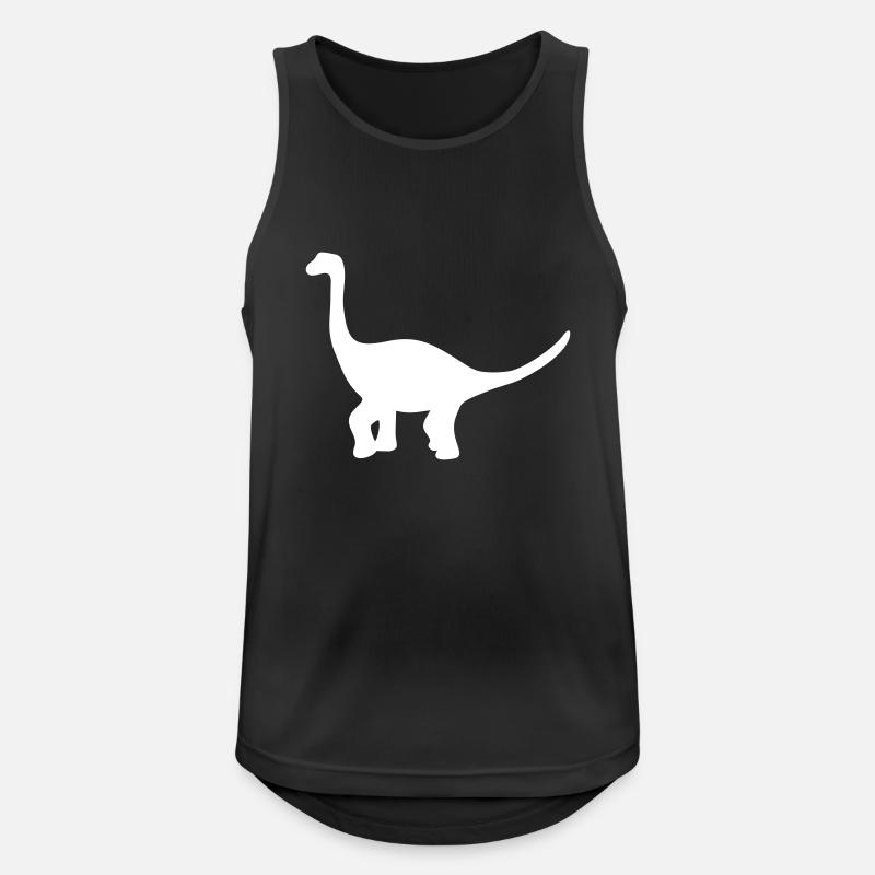 Dinosaurier Brachiosaurus Geschenk - Männer Tank Top atmungsaktiv - Schwarz