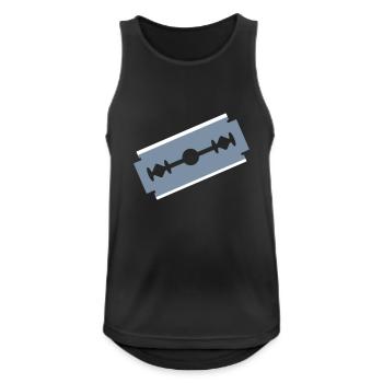 Cut razor blade cut cut 2c - Men's Breathable Tank Top - black - Front - Nick (188cm)