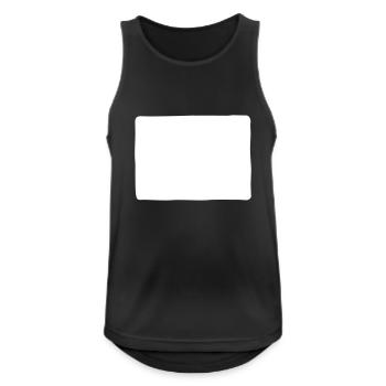 forme rectangle - Débardeur respirant Homme - noir - Devant - Nick (188cm)