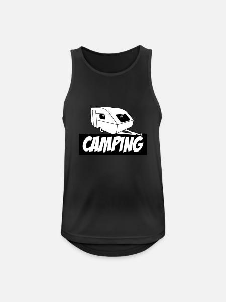Camping - The pure passion - Men's Breathable Tank Top - black
