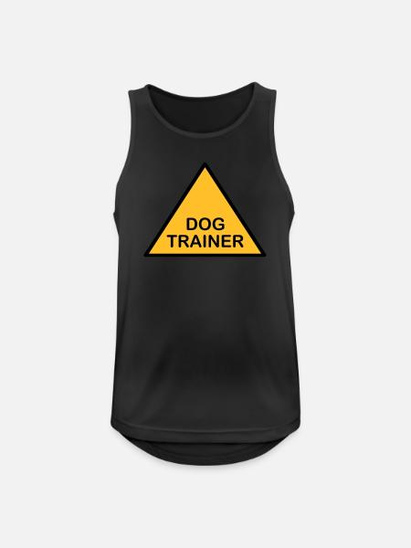 Dog Trainer attention triangle - Men's Breathable Tank Top - black