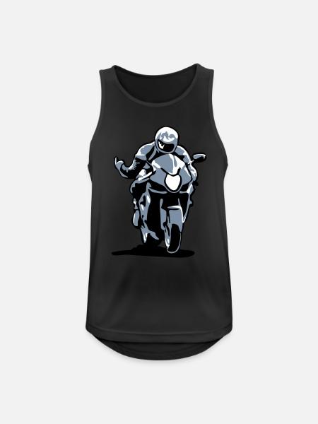 Moto de course - Débardeur respirant Homme - noir