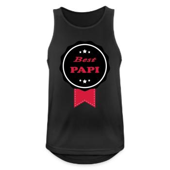 BEST PAPI - Men's Breathable Tank Top - black - Front - Nick (188cm)