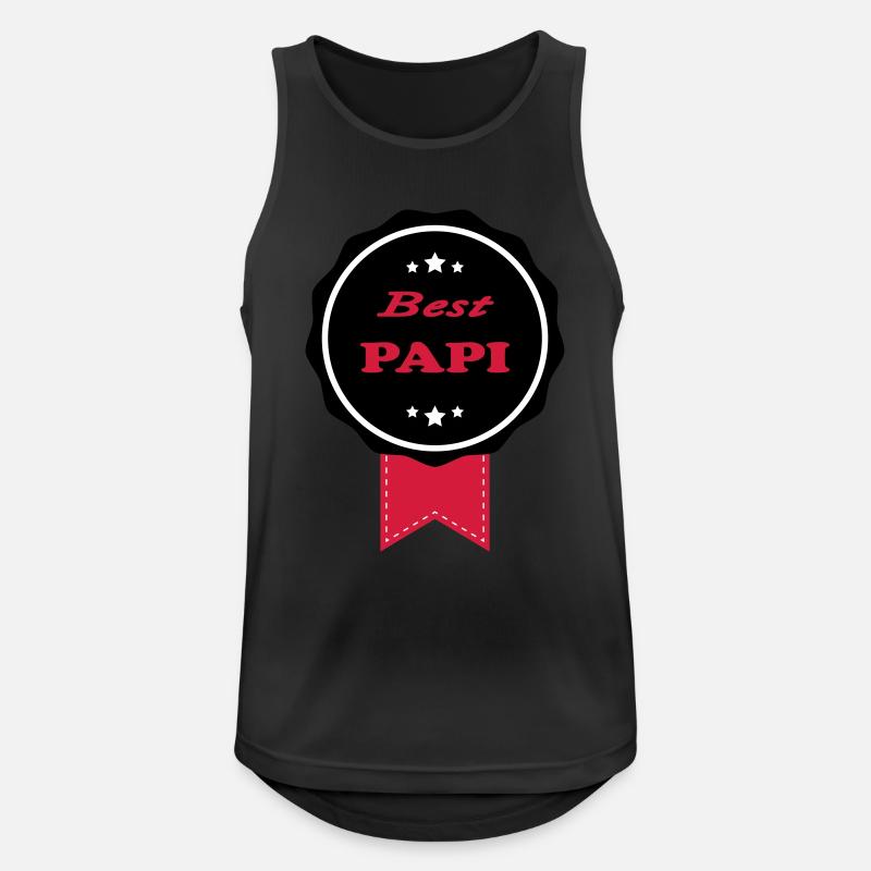 BEST PAPI - Men's Breathable Tank Top - black