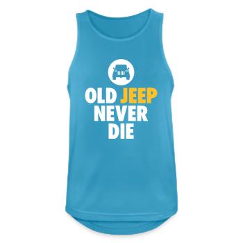 old jeep never die - Men's Breathable Tank Top - sapphire blue - Front - Nick (188cm)
