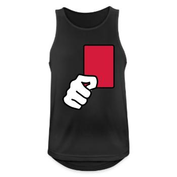 rote_karte__f3 - Men's Breathable Tank Top - black - Front - Nick (188cm)