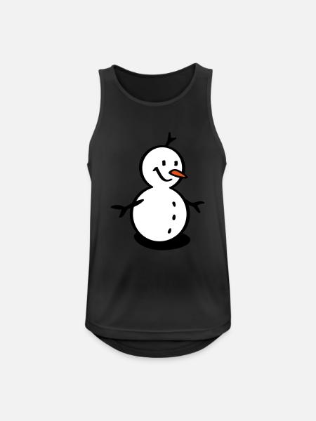snowman - Men's Breathable Tank Top - black
