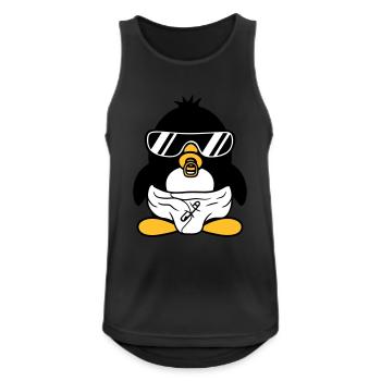 pinguin baby kind schnuller windel sonnenbrille lu - Männer Tank Top atmungsaktiv - Schwarz - Vorne - Nick (188cm)