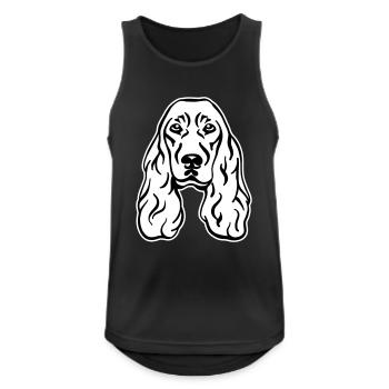Cocker Spaniel - Men's Breathable Tank Top - black - Front - Nick (188cm)