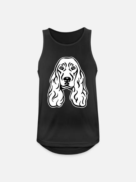 Cocker Spaniel - Männer Tank Top atmungsaktiv - Schwarz