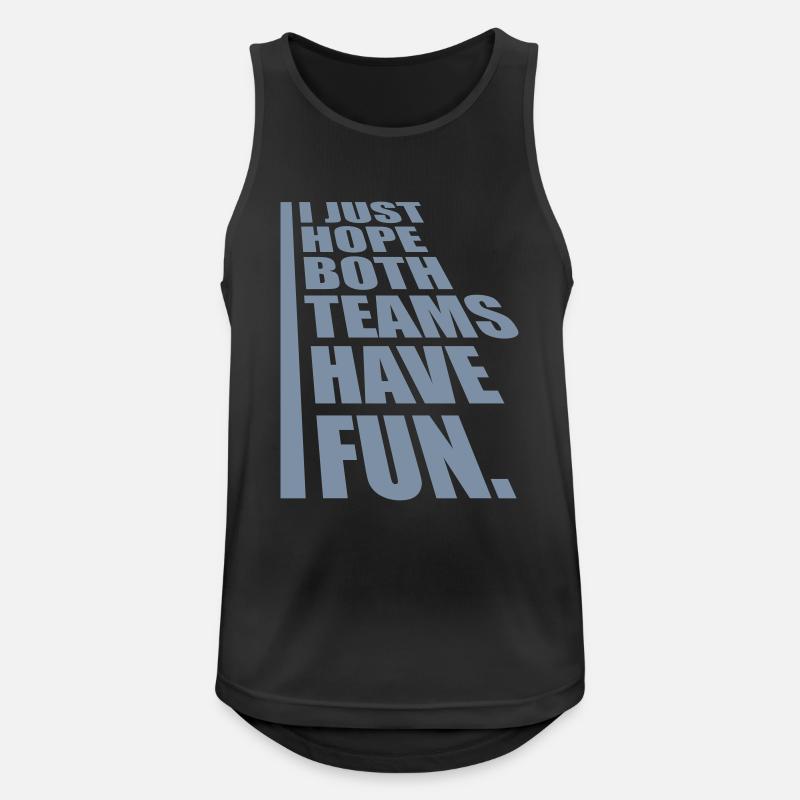 Both Teams Have Fun - Männer Tank Top atmungsaktiv - Schwarz