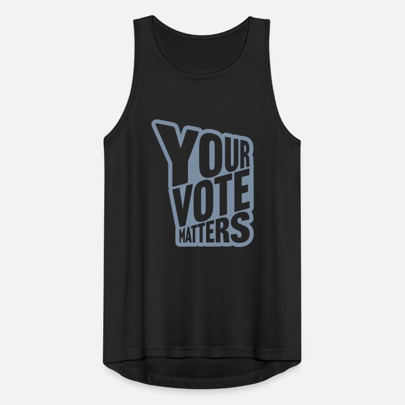 votre vote compte citation Débardeur respirant Homme