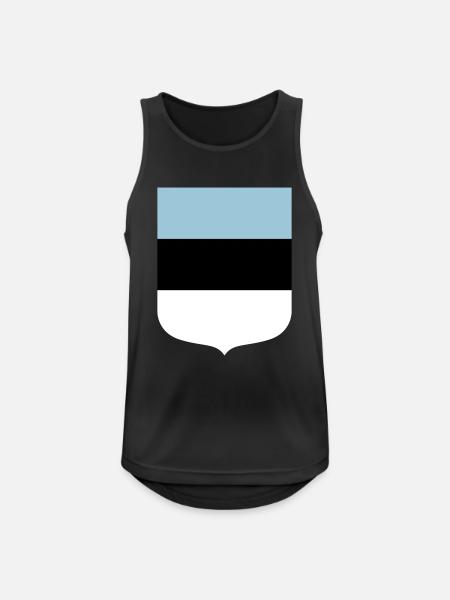 Estland - Männer Tank Top atmungsaktiv - Schwarz
