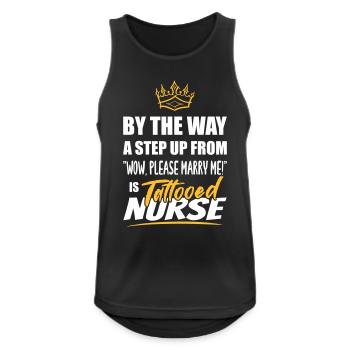 Tattooed nurse is the most attractive - Men's Breathable Tank Top - black - Front - Nick (188cm)