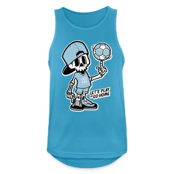 Skeleton handballer - Débardeur respirant Homme - bleu saphir - Devant - Nick (188cm)