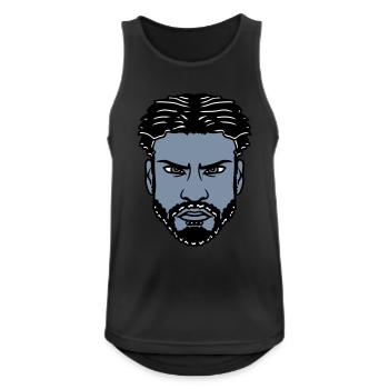 man face head piss on boy serious bl - Men's Breathable Tank Top - black - Front - Nick (188cm)