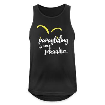 paragliding is my passion - Männer Tank Top atmungsaktiv - Schwarz - Vorne - Nick (188cm)