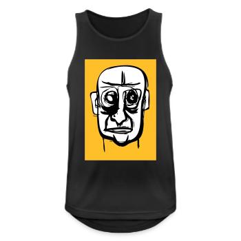 Kaput face - Men's Breathable Tank Top - black - Front - Nick (188cm)