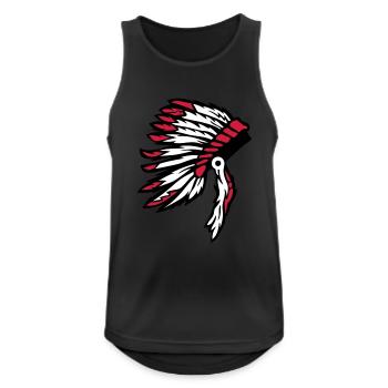 Indian chief headdress indian chief - Men's Breathable Tank Top - black - Front - Nick (188cm)