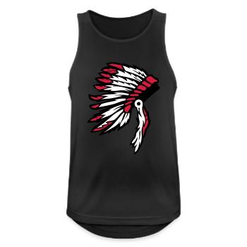 Indian hairstyle Indian chef - Men's Breathable Tank Top - black - Front - Nick (188cm)
