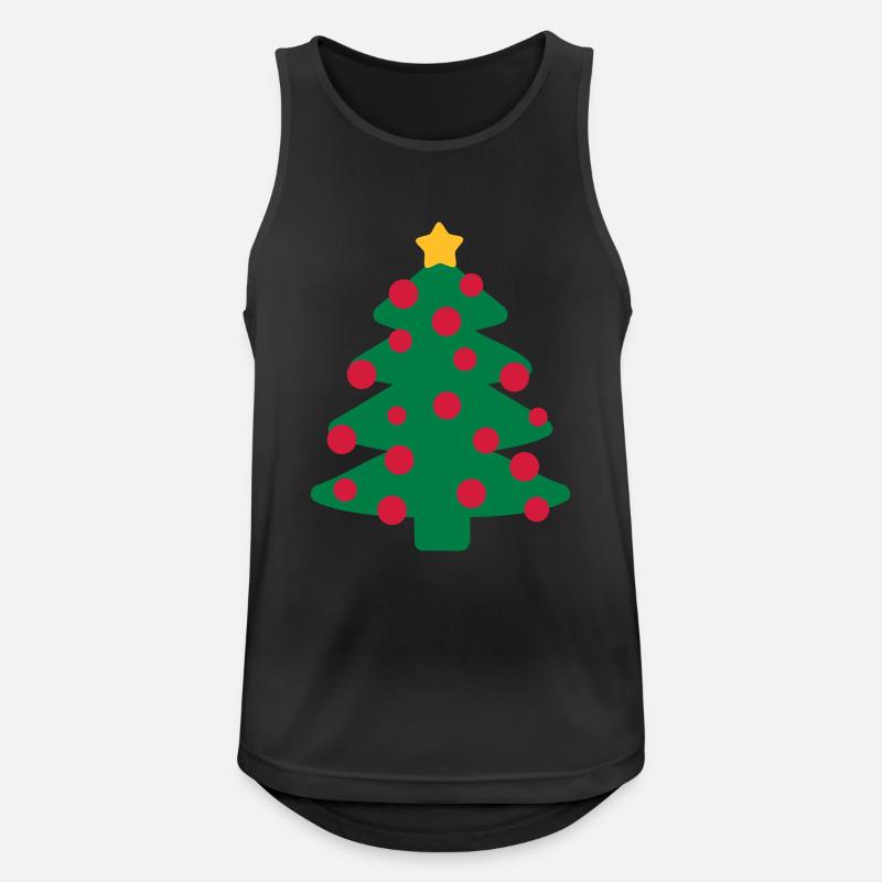 Christmas tree - Men's Breathable Tank Top - black