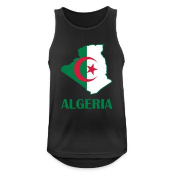 algeria logo - Men's Breathable Tank Top - black - Front - Nick (188cm)