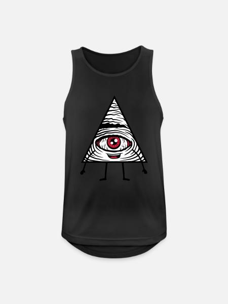 Comic Figure Eye - Men's Breathable Tank Top - black