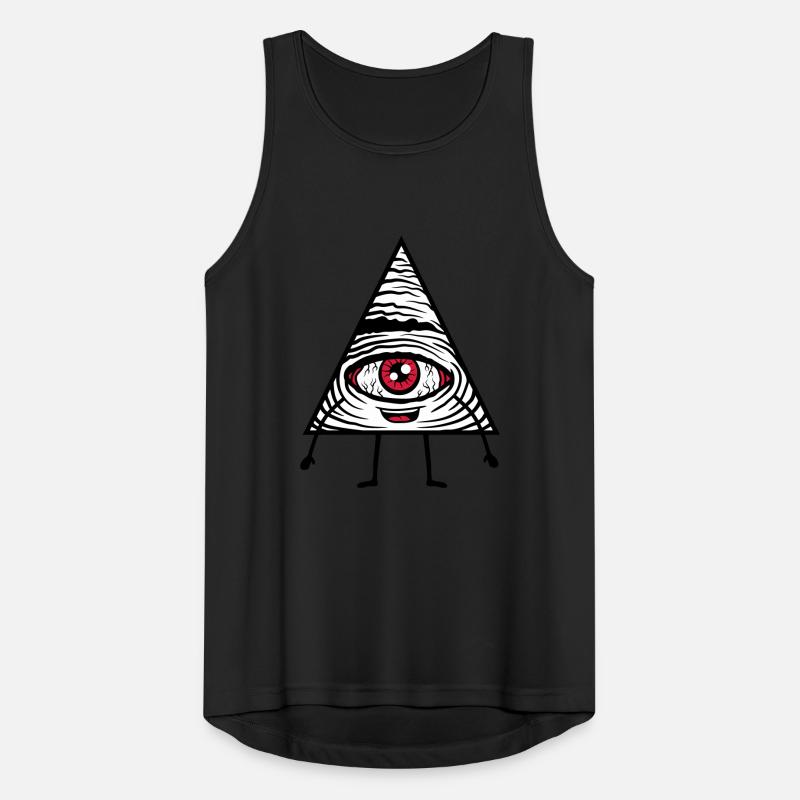 Comic Figure Eye Men's Breathable Tank Top
