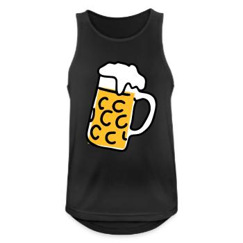 beer hump - Men's Breathable Tank Top - black - Front - Nick (188cm)