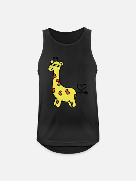 giraffe cool - Men's Breathable Tank Top - black