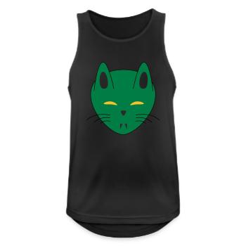 Halloween vampire cat - Men's Breathable Tank Top - black - Front - Nick (188cm)