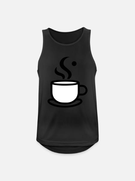 Coffee Mug - Men's Breathable Tank Top - black