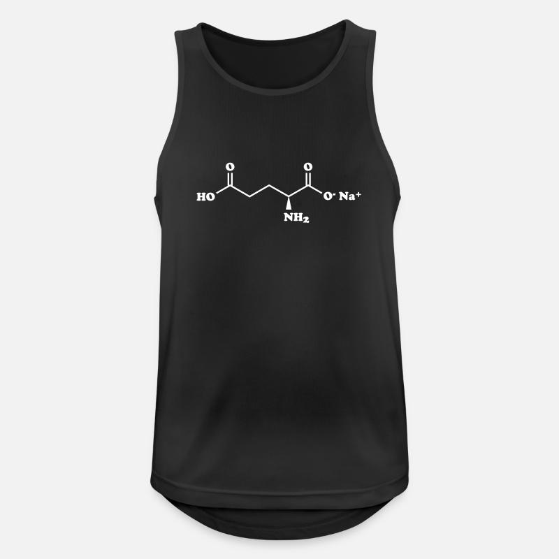 MSG Mononatriumglutamat-Molekül-chemische Formel - Männer Tank Top atmungsaktiv - Schwarz
