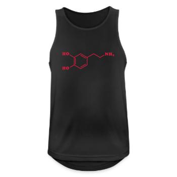Dopamine Molecular Chemical Formula - Men's Breathable Tank Top - black - Front - Nick (188cm)